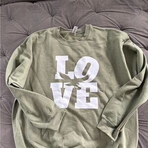 Olive green Philadelphia eagles sweatshirt